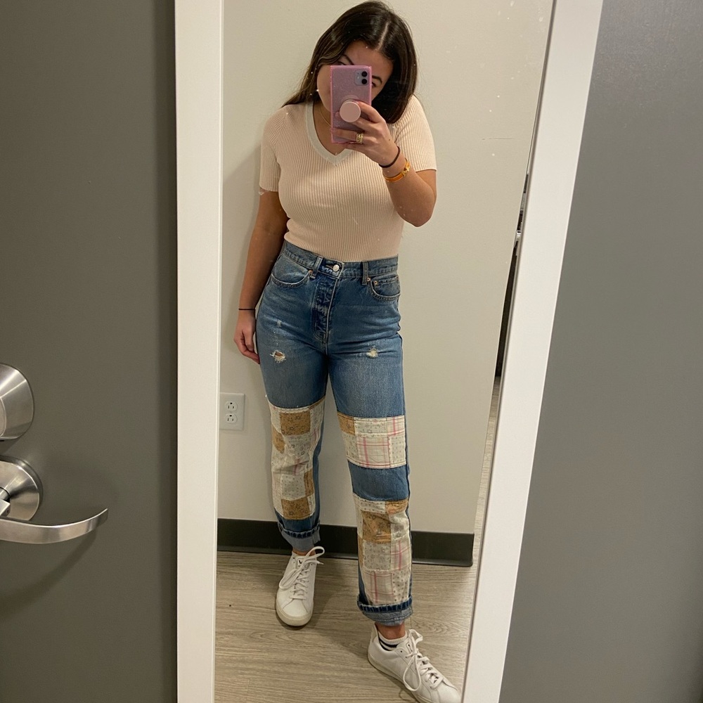 BDG Urban Outfitters Patchwork Relaxed Fit Jeans